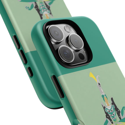 Peacock Dancer Phone Case – Opulent Glamour & Theatrical Elegance
