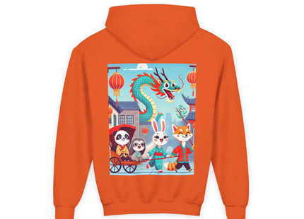 The Little Dragon and Friends Youth Heavy Blend Hooded Sweatshirt