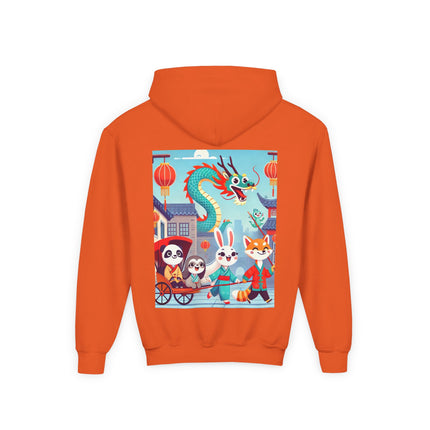 The Little Dragon and Friends Youth Hooded Sweatshirt – Friendship, Adventure & Storybook Charm