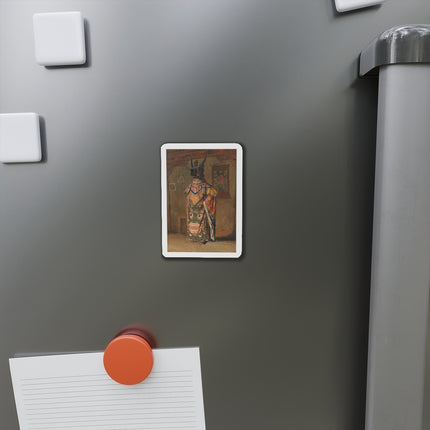 A Buddhist Lama at a Feast at Pemionchi Monastery by Vasily Vereshchagin Die-Cut Magnets (5 Sizes)
