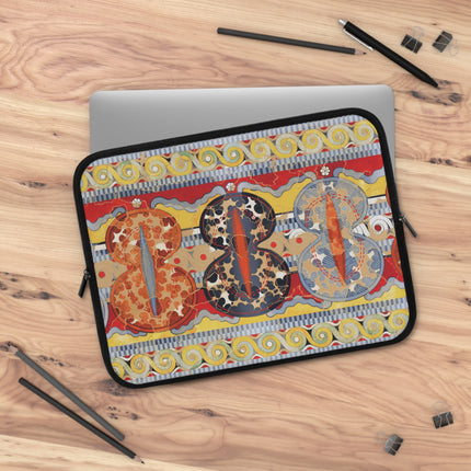 Reproduction of the Shield Frieze by Emile Gilliéron Laptop Sleeve