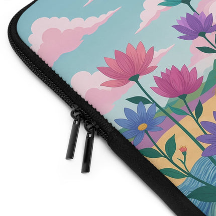 🌸☂️ The Lady With The Orange Parasol Laptop Sleeve – Art Deco Garden Fantasy