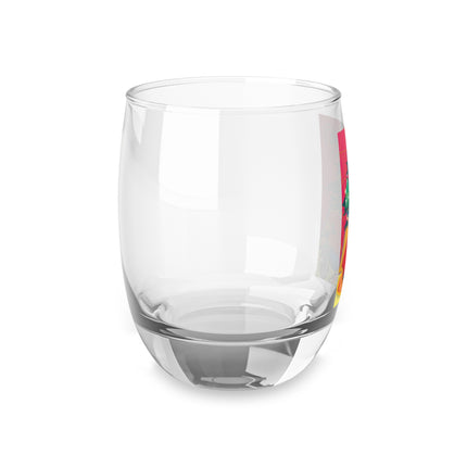 Art Deco Christmas Enchantment Whiskey Glass