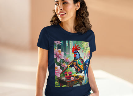 Cyberpunk Rooster Cotton Tee