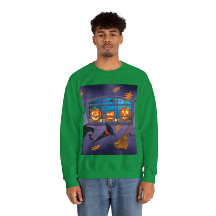 Whimsical Halloween Mischief Unisex Heavy Blend™ Crewneck Sweatshirt