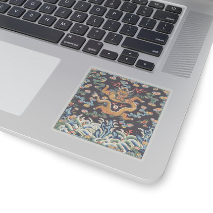 Rank Badge with Dragon with Deer Hooves Kiss-Cut Stickers (4 Sizes)