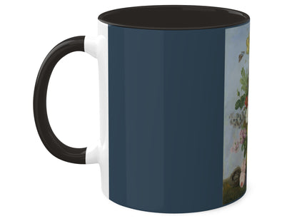 Bouquet of Flowers and a Nest by Sebastian Wegmayr Colorful Mugs, 11oz