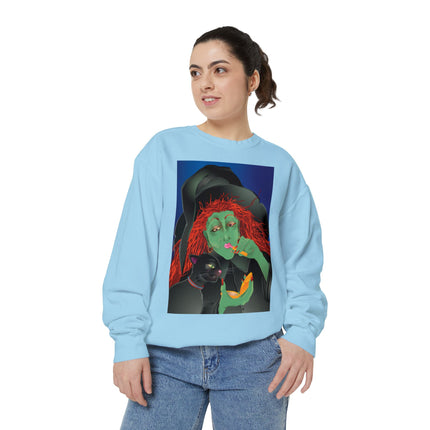 Mirror, Mirror A Witch's Touch Unisex Garment-Dyed Sweatshirt