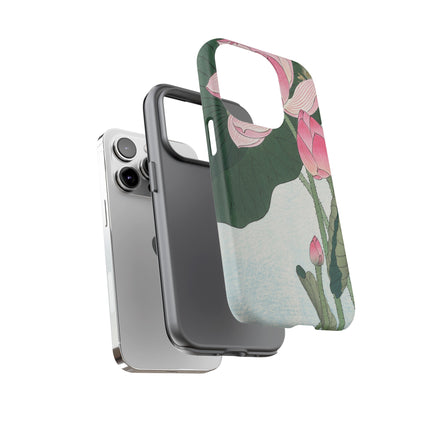 Blooming Lotus Flowers by Ohara Koson Phone Cases