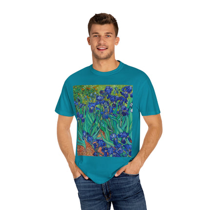 Irises by Van Gogh Unisex Garment-Dyed T-shirt