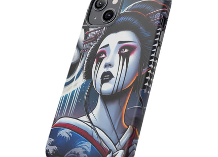 Geisha’s Black Ink Tears Phone Cases