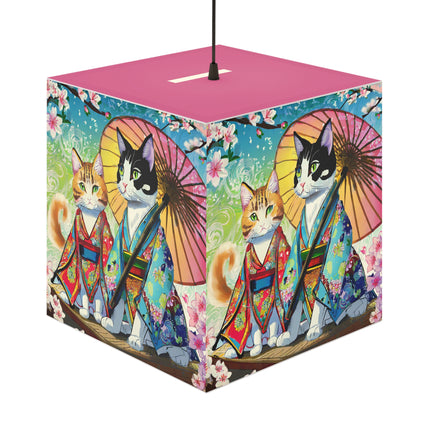 Kimono Kitties Light Cube Lamp
