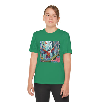 A Colorful Raptor Youth Competitor Tee