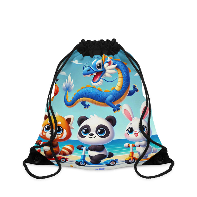 The Safari Friends on the Move Drawstring Bag – Adventure, Friendship & Sunny Fun