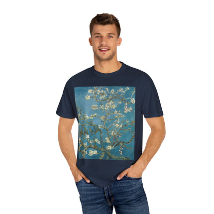 Almond Blossom by Vincent van Gogh Unisex Garment-Dyed T-shirt