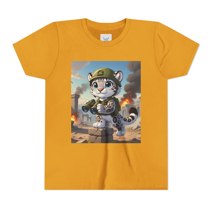 Snow Leopard Lookout Youth Short Sleeve Tee