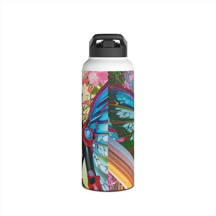 Cyberpunk Chic Stainless Steel Water Bottle