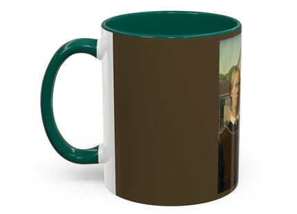 American Gothic by Grant Wood Colorful Mugs (11oz, 15oz)