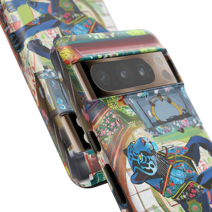 Cyber Panther's Hunt Phone Cases