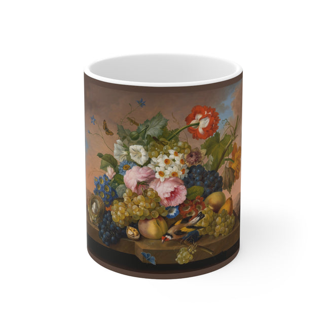 Floral Still Life by Franz Xaver Petter Ceramic Mug 11oz