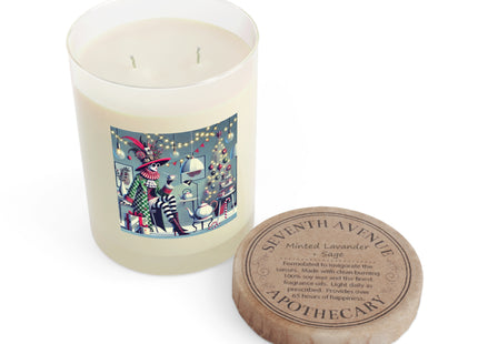 Whimsical Christmas Tea Party Scented Candle - Full Glass, 11oz