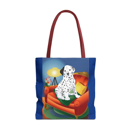 A Dalmatian's Cozy Corner Tote Bag (AOP)