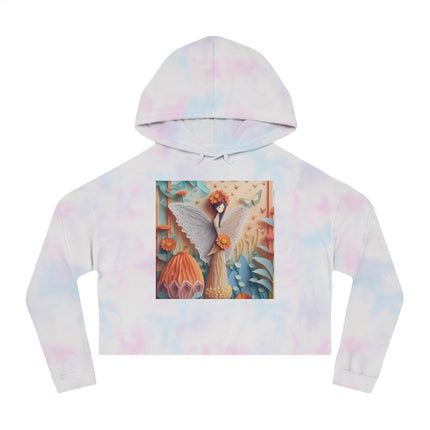 Zinnia Fairy Cropped Hooded Sweatshirt