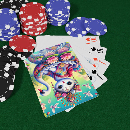 Geisha Kitten’s River Voyage Playing Cards