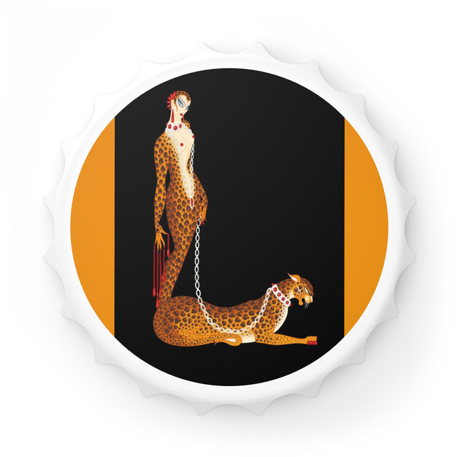 Leopard Queen Bottle Opener – Wild Beauty & Art Deco Glamour