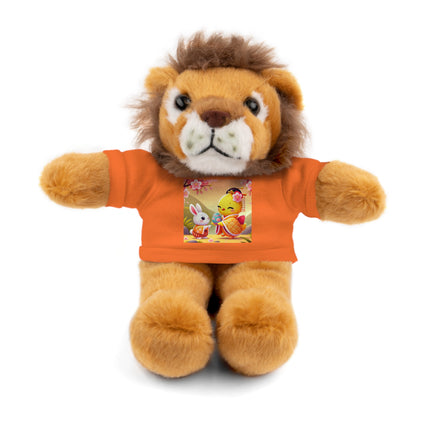 Whimsical Springtime Exchange Stuffed Animals with Tee