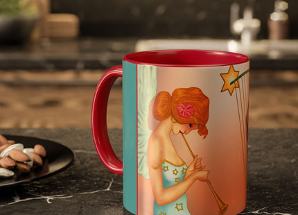 Heavenly Angel Duet Colorful Mugs (11oz, 15oz)