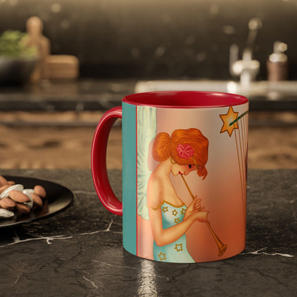Heavenly Angel Duet Colorful Mugs (11oz, 15oz)