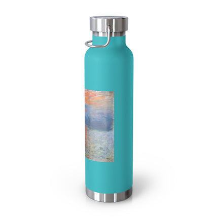 Sunrise by Claude Monet Copper Vacuum Insulated Bottle, 22oz