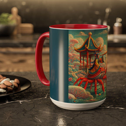 The Celestial Crab Navigator Colorful Mugs (11oz, 15oz)