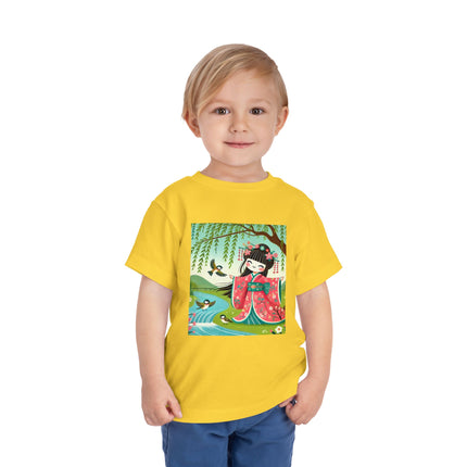 Sparrow Dance Geisha Fairy Toddler Short Sleeve Tee