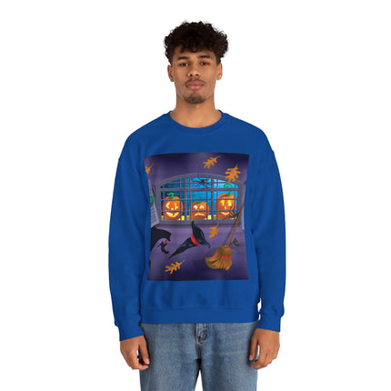 Whimsical Halloween Mischief Unisex Heavy Blend™ Crewneck Sweatshirt