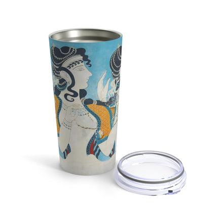 Reproduction of Ladies in Blue by Emile Gilliéron Tumbler 20oz