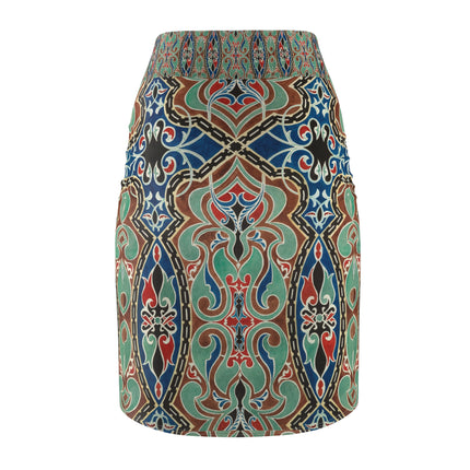 Arabian Ornament by Elizabeth A. Nedwill Women's Pencil Skirt (AOP)