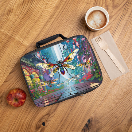 Neon Swarm Lunch Bag