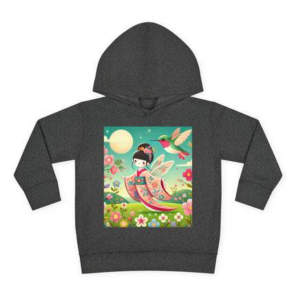 Geisha Fairy and the Hummingbird Blossom Toddler Pullover Fleece Hoodie