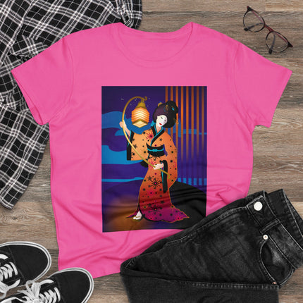 The Enchanting Geisha Women's Midweight Cotton Tee