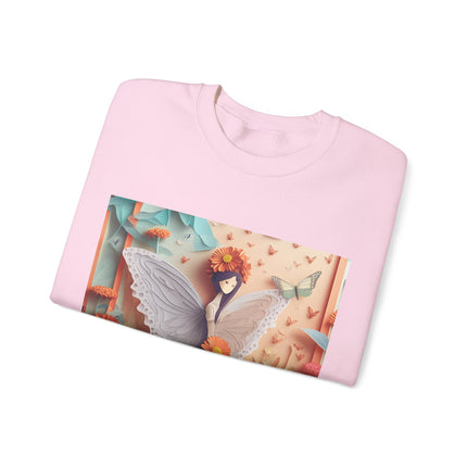 Zinnia Fairy Unisex Heavy Blend™ Crewneck Sweatshirt