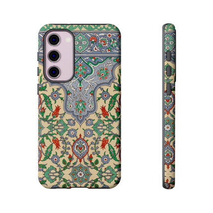 Arabic Art Pattern, Plate by Emile Prisse d’Avennes Phone Cases