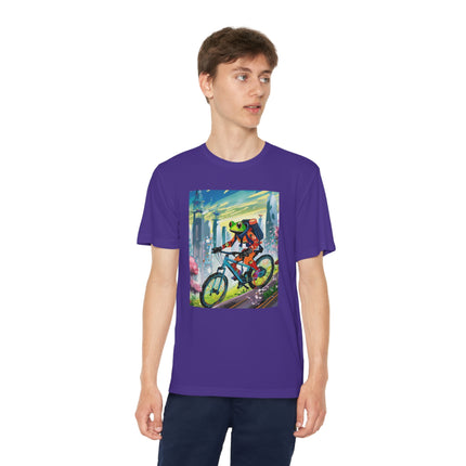 Cyberpunk Frog Youth Competitor Tee