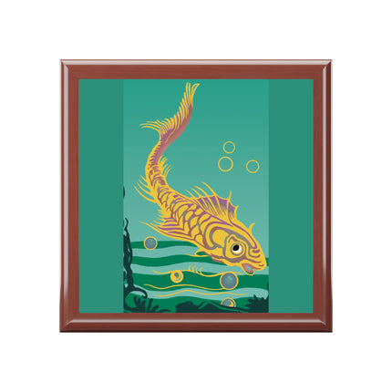 Golden Serenity Jewelry Box