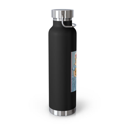 The Enchanting Painter: A Fairy's Artistic Touch Copper Vacuum Insulated Bottle, 22oz