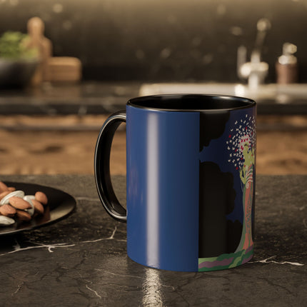 Butterfly Enchantress Colorful Mugs – Ethereal Art Deco Magic & Transformation