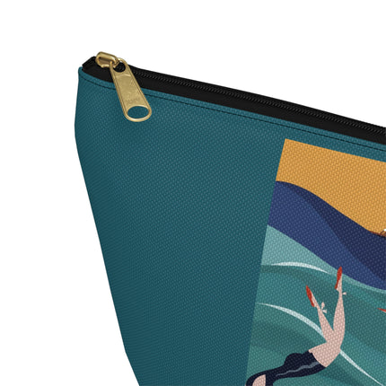 Summer Splash Cosmetic Bag – Carefree Beach Joy & Mid-Century Fun