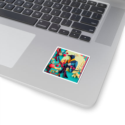 Curious Crow Kiss-Cut Stickers (4 Sizes)