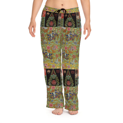 Chinois et Japonais 2 by Auguste Racinet Women's Pajama Pants (AOP)